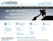 Tablet Screenshot of leadthemconsulting.com